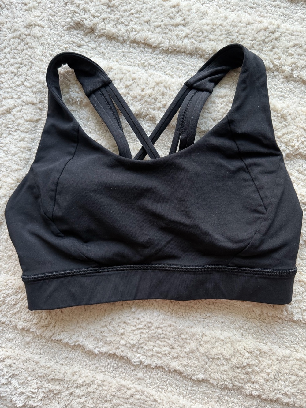 Lululemon Black Strappy Sports Bra